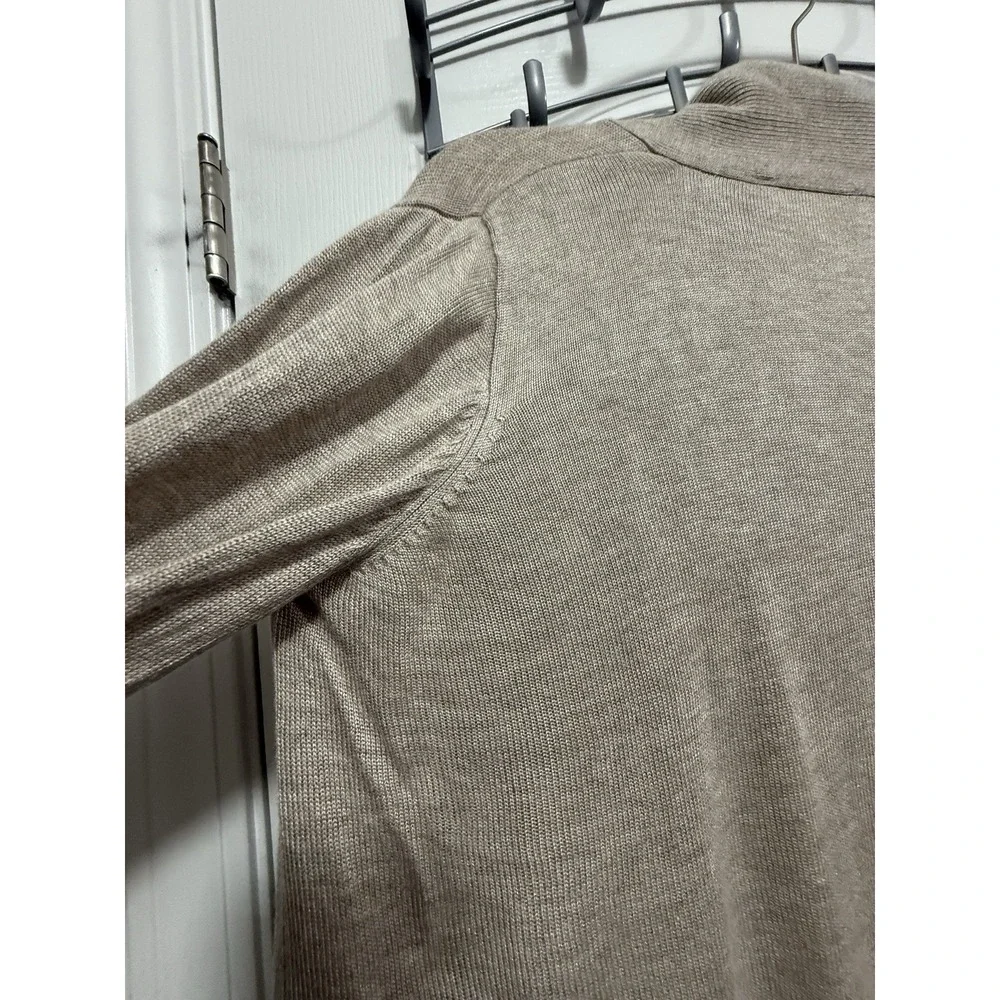 CYRUS Beige Open Front Knit Cardigan Sweater M‎